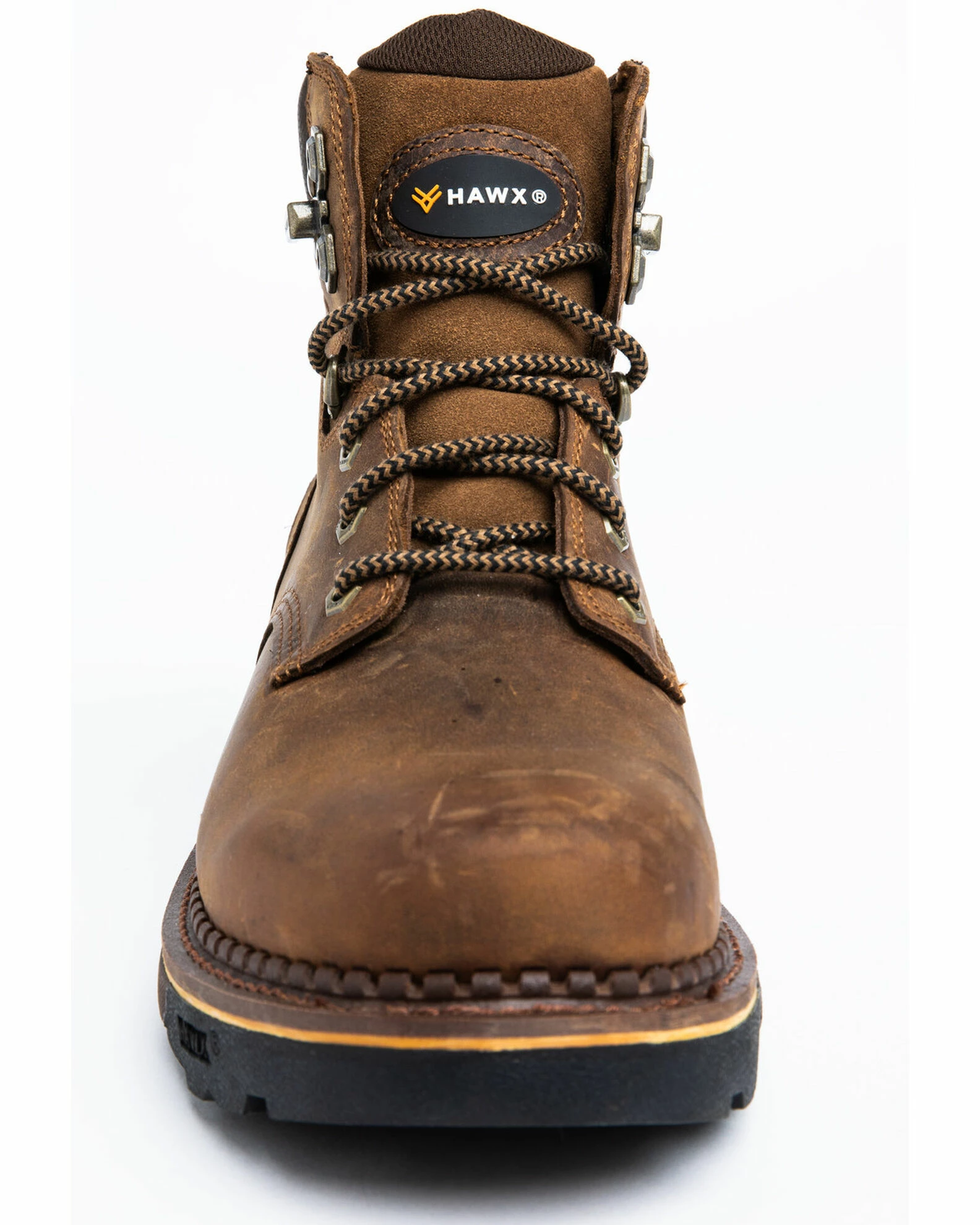Hawx Men's Crew Chief Work Boots - Soft Toe Dark Brown 6 Hawx Men's Crew Chief Work Boots - Soft Toe Dark Brown - Image 4