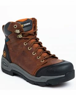 Hawx Men's Rust Waterproof Work Boots - Composite Toe Rust Copper