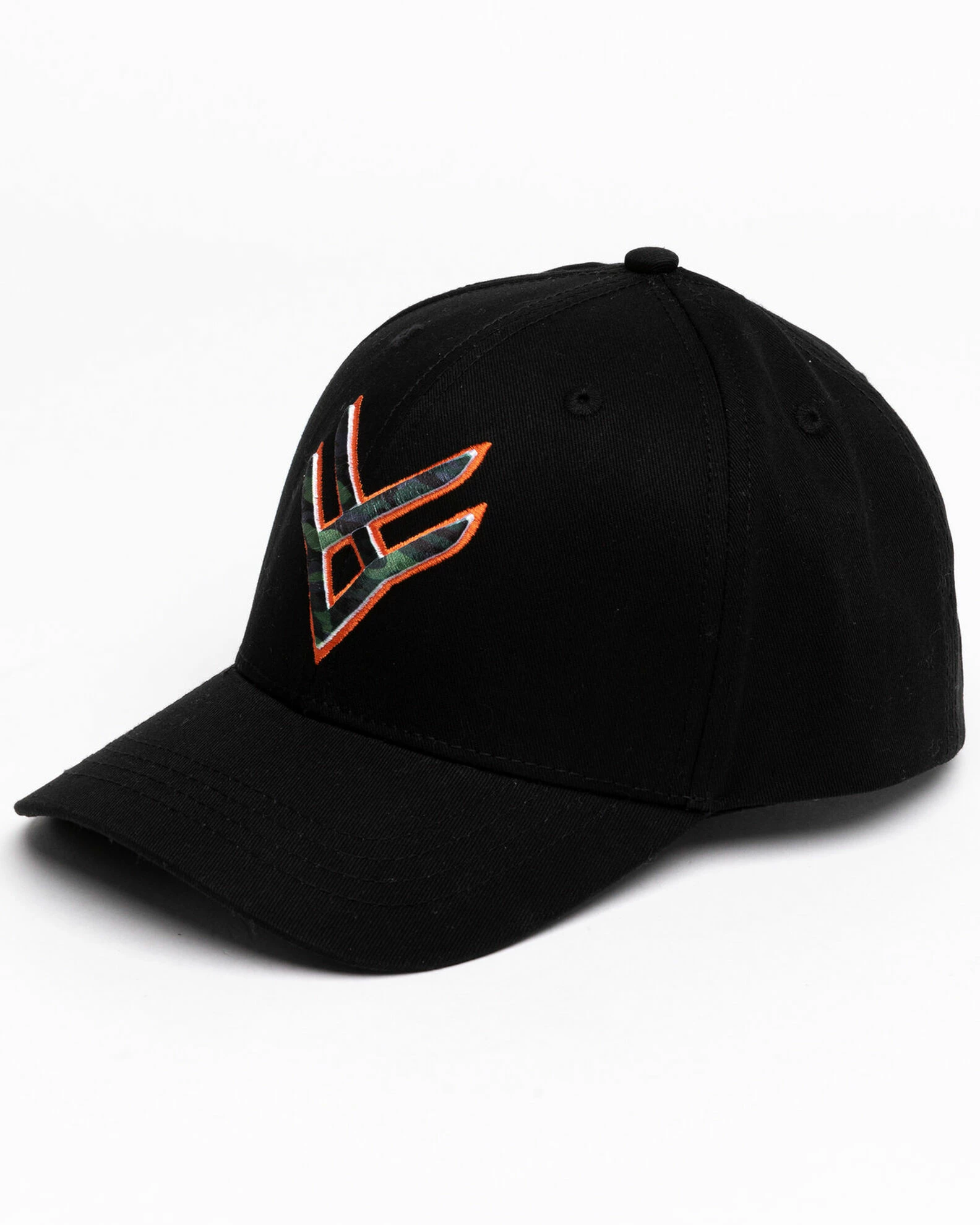 Hawx Men's Camo Logo Puff Ball Cap Black 3 Hawx Men's Camo Logo Puff Ball Cap Black