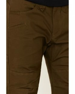 Hawx Men's Dark Olive Stretch Ripstop Work Pants  -Hawx Shop 2000296808 341 P5