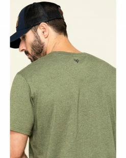 Hawx Men's Olive Solid Pocket Short Sleeve Work T-Shirt - Tall  -Hawx Shop 2000297046 341 P5