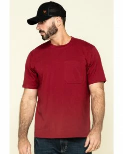 Hawx Men's Red Solid Pocket Short Sleeve Work T-Shirt 15 Hawx Men's Red Solid Pocket Short Sleeve Work T-Shirt -Hawx Shop 2000297047 600 P1 1