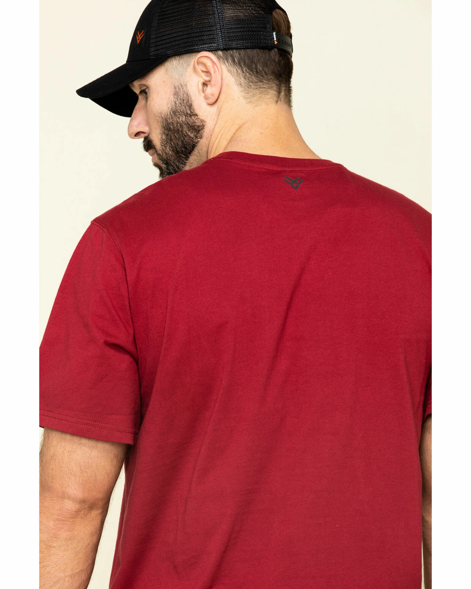 Hawx Men's Red Solid Pocket Short Sleeve Work T-Shirt 7 Hawx Men's Red Solid Pocket Short Sleeve Work T-Shirt - Image 5