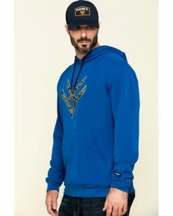 Hawx Men's Tech Logo Hooded Work Sweatshirt Blue 11 Hawx Men's Tech Logo Hooded Work Sweatshirt Blue -Hawx Shop 2000297058 400 P3