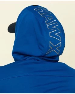 Hawx Men's Tech Logo Hooded Work Sweatshirt Blue 13 Hawx Men's Tech Logo Hooded Work Sweatshirt Blue -Hawx Shop 2000297058 400 P5