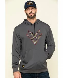 Hawx Men's Grey Tech Logo Hooded Work Sweatshirt - Tall Dark Grey 15 Hawx Men's Grey Tech Logo Hooded Work Sweatshirt - Tall Dark Grey -Hawx Shop 2000297060 021 P1 1
