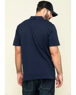 Hawx Men's Navy Miller Pique Short Sleeve Work Polo Shirt - Big  -Hawx Shop 2000306734 410 P2