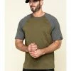Hawx Men's Olive Midland Short Sleeve Baseball Work T-Shirt 1 Hawx Men's Olive Midland Short Sleeve Baseball Work T-Shirt -Hawx Shop 2000306739 341 P1