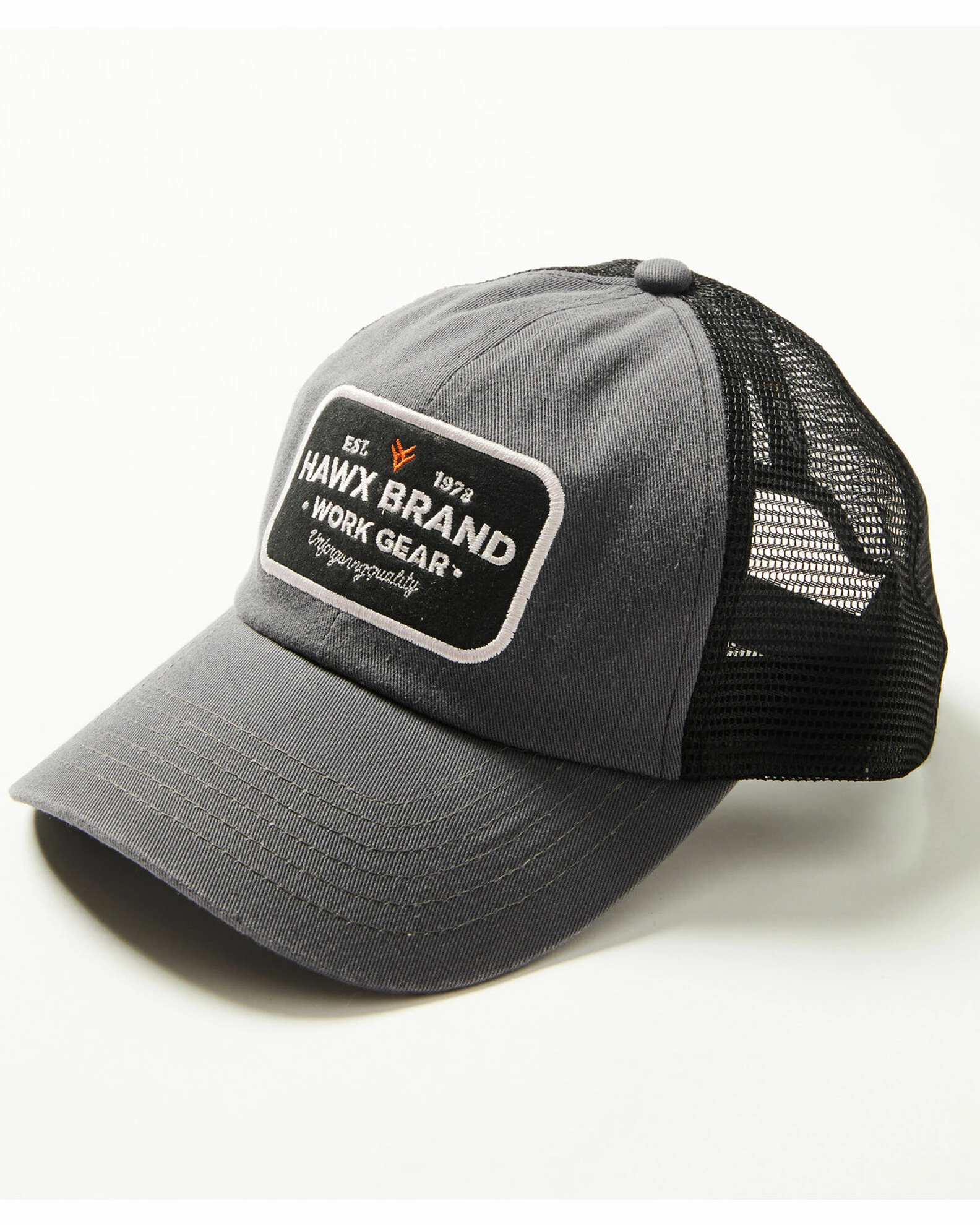 Hawx Men's Work Gear Patch Mesh-Back Ball Cap Grey 3 Hawx Men's Work Gear Patch Mesh-Back Ball Cap Grey