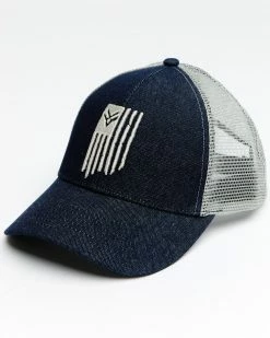 Hawx Men's Flag Logo Mesh Cap Blue 9 Hawx Men's Flag Logo Mesh Cap Blue -Hawx Shop 2000309871 400 P1 1