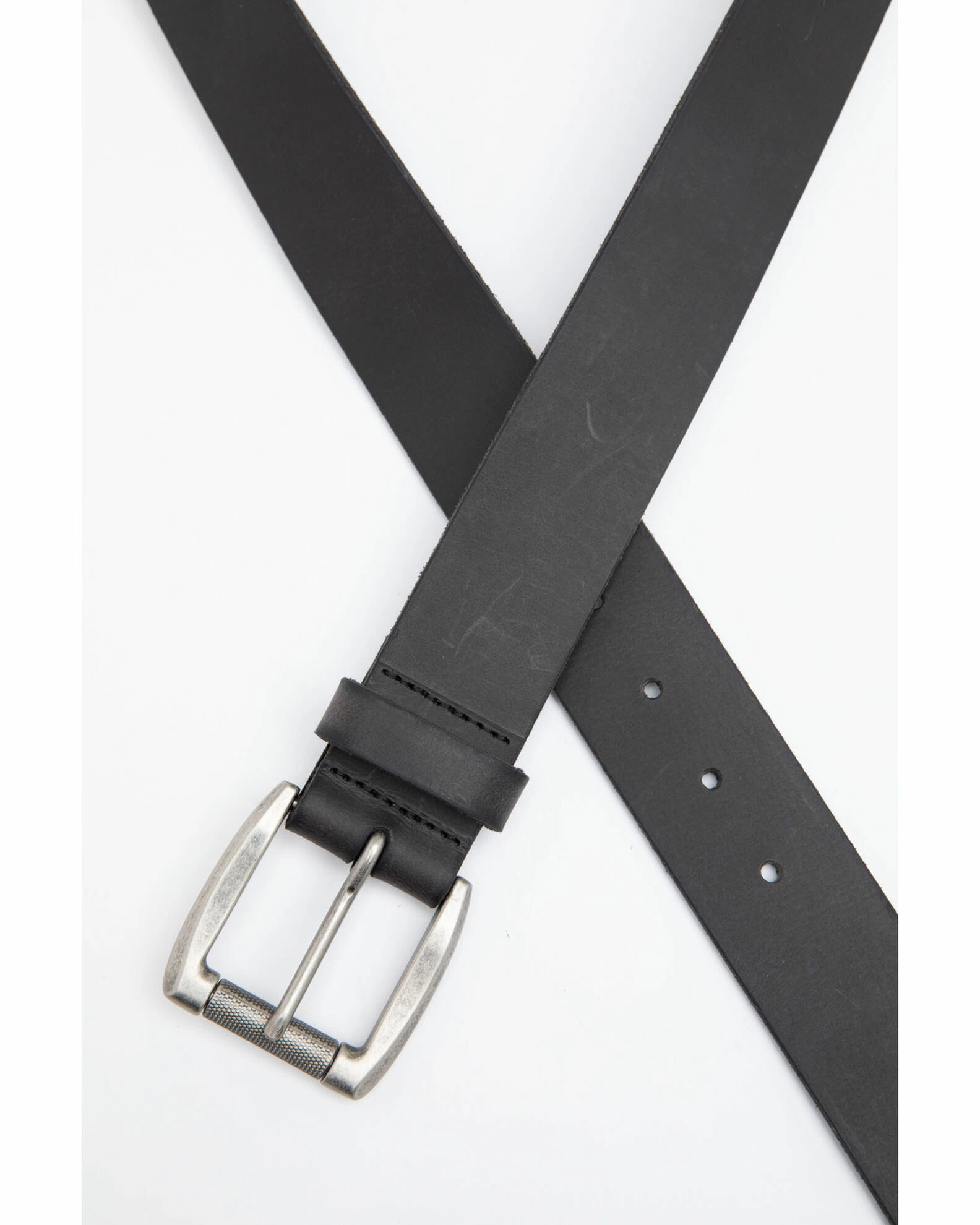 Hawx Men's Black Plain Roller Buckle Work Belt 4 Hawx Men's Black Plain Roller Buckle Work Belt - Image 2