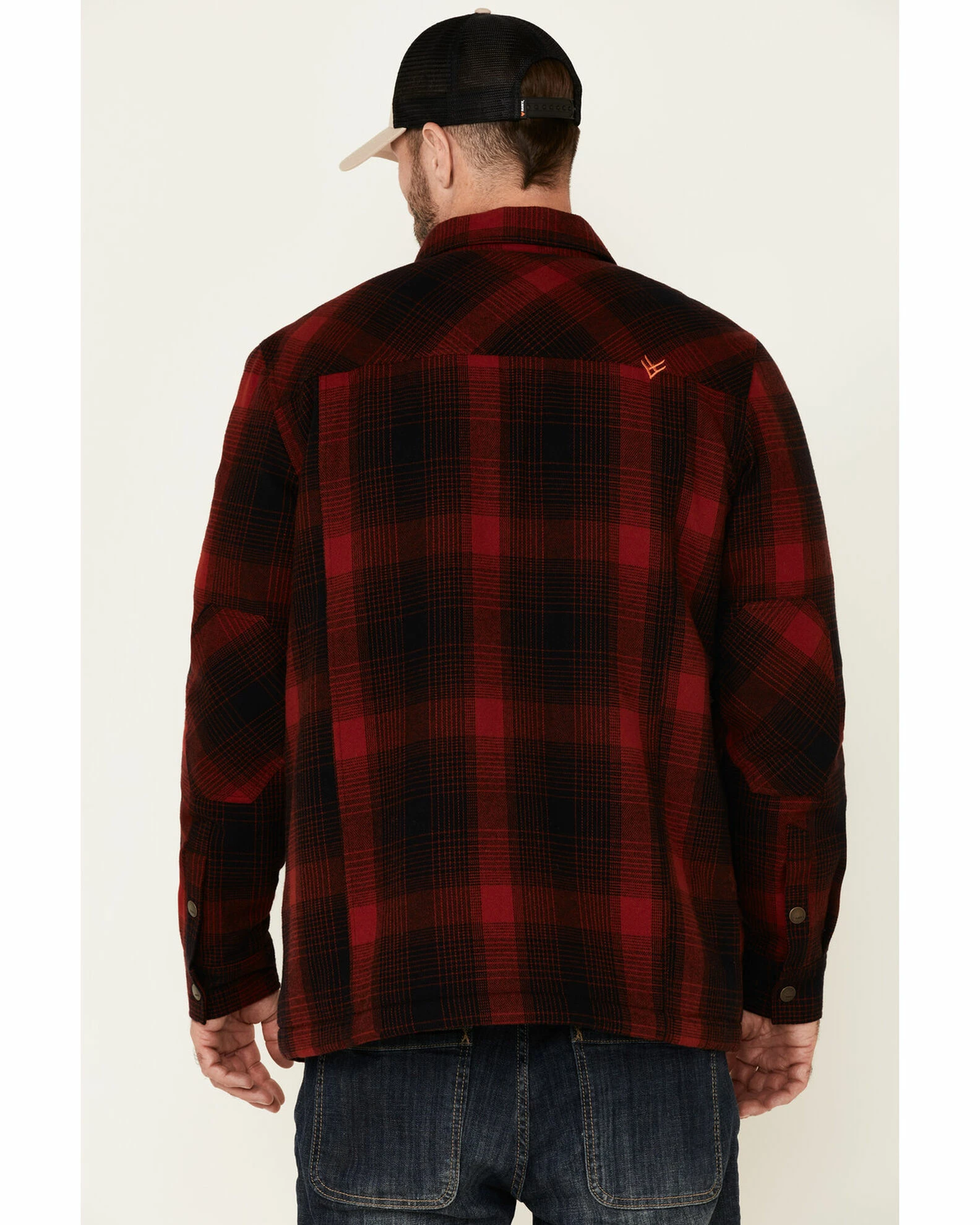 Hawx Men's Red Timberline Sherpa-Lined Flannel Work Shirt Jacket - Tall 6 Hawx Men's Red Timberline Sherpa-Lined Flannel Work Shirt Jacket - Tall - Image 4