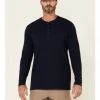 Hawx Men's Navy Thermal Henley Long Sleeve Work Shirt -Hawx Shop 2000325320 410 P1