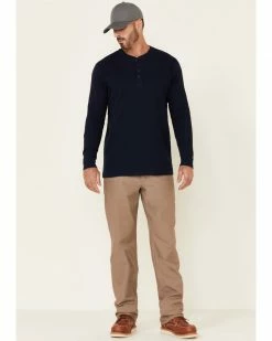 Hawx Men's Navy Thermal Henley Long Sleeve Work Shirt -Hawx Shop 2000325320 410 P2