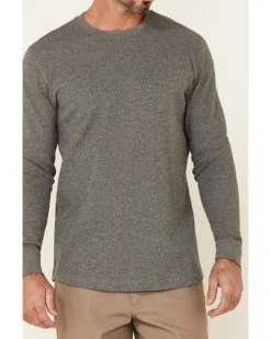 Hawx Men's Dark Grey Thermal Waffle Gear Graphic Crew Long Sleeve Work Shirt  -Hawx Shop 2000325322 021 P3