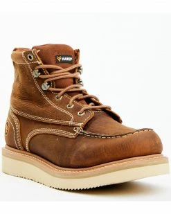 Hawx Men's Tan Wedge Work Boots - Soft Toe