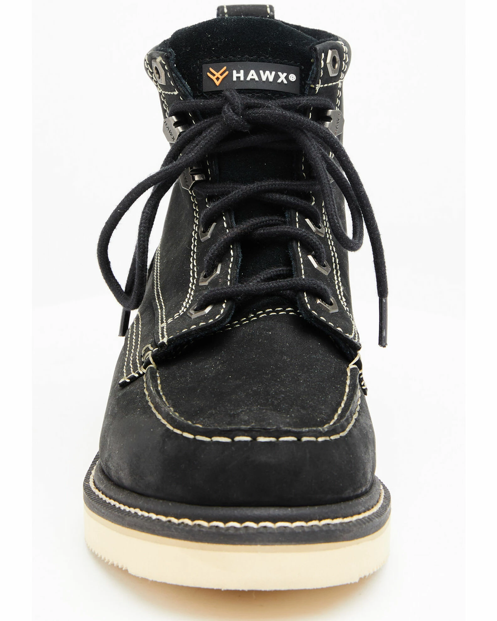 Hawx Men's Black Lace-Up Work Boots - Soft Toe 6 Hawx Men's Black Lace-Up Work Boots - Soft Toe - Image 4