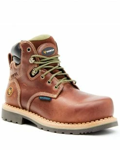 Hawx Women's Platoon Waterproof Work Boots - Composite Toe Brown