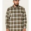 Hawx Men's FR Olive Woven Plaid Long Sleeve Button-Down Work Shirt 2 Hawx Men's FR Olive Woven Plaid Long Sleeve Button-Down Work Shirt -Hawx Shop 2000325703 341 P1
