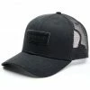 Hawx Men's Black Chenille Logo Patch Mesh-Back Ball Cap -Hawx Shop 2000332523 001 P1