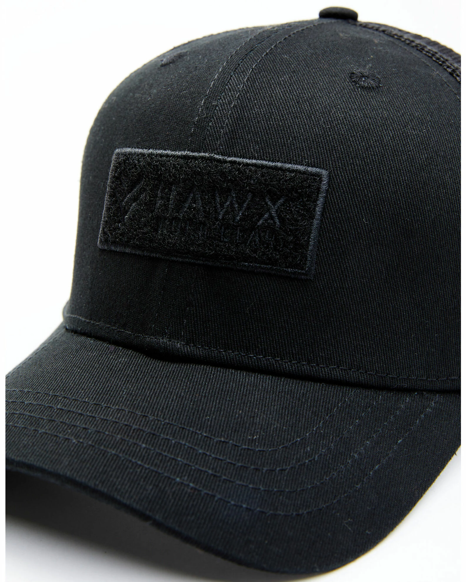 Hawx Men's Black Chenille Logo Patch Mesh-Back Ball Cap 3 Hawx Men's Black Chenille Logo Patch Mesh-Back Ball Cap - Image 2