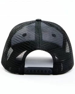 Hawx Men's Black Chenille Logo Patch Mesh-Back Ball Cap 6 Hawx Men's Black Chenille Logo Patch Mesh-Back Ball Cap -Hawx Shop 2000332523 001 P3