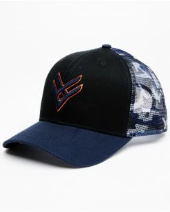 Hawx Men's Navy Camo Logo Mesh-Back Ball Cap  -Hawx Shop 2000335175 410 P1 1