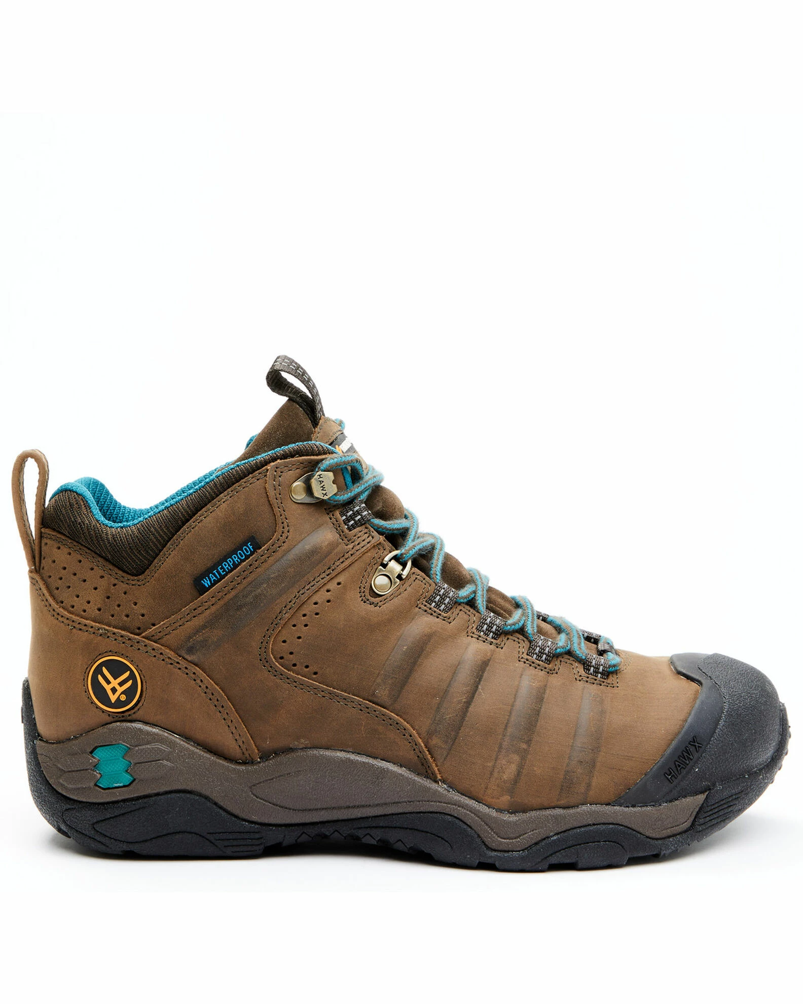 Hawx Men's Brown Axis Waterproof Hiker Boots - Soft Toe 5 Hawx Men's Brown Axis Waterproof Hiker Boots - Soft Toe - Image 3