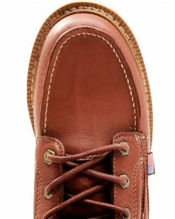 Hawx Men's Dark Brown USA Moc Wedge Work Boots - Soft Toe 14 Hawx Men's Dark Brown USA Moc Wedge Work Boots - Soft Toe -Hawx Shop 2000336558 201 P6