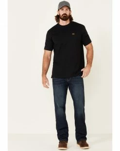 Hawx Men's Dark Wash Indigo Stretch Straight Leg Work JeansÂ