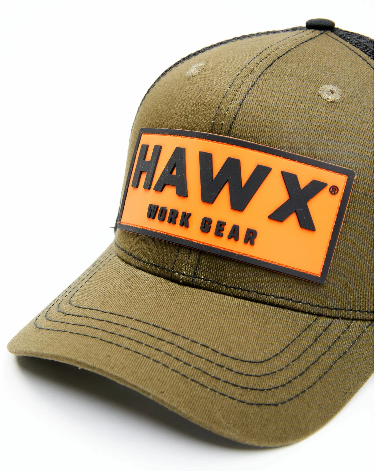 Hawx Men's Olive Logo Patch Mesh-Back Ball Cap 5 Hawx Men's Olive Logo Patch Mesh-Back Ball Cap - Image 3