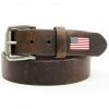 Hawx Men's Brown Leather Flag Tip Belt 2 Hawx Men's Brown Leather Flag Tip Belt -Hawx Shop 2000342005 200 P1