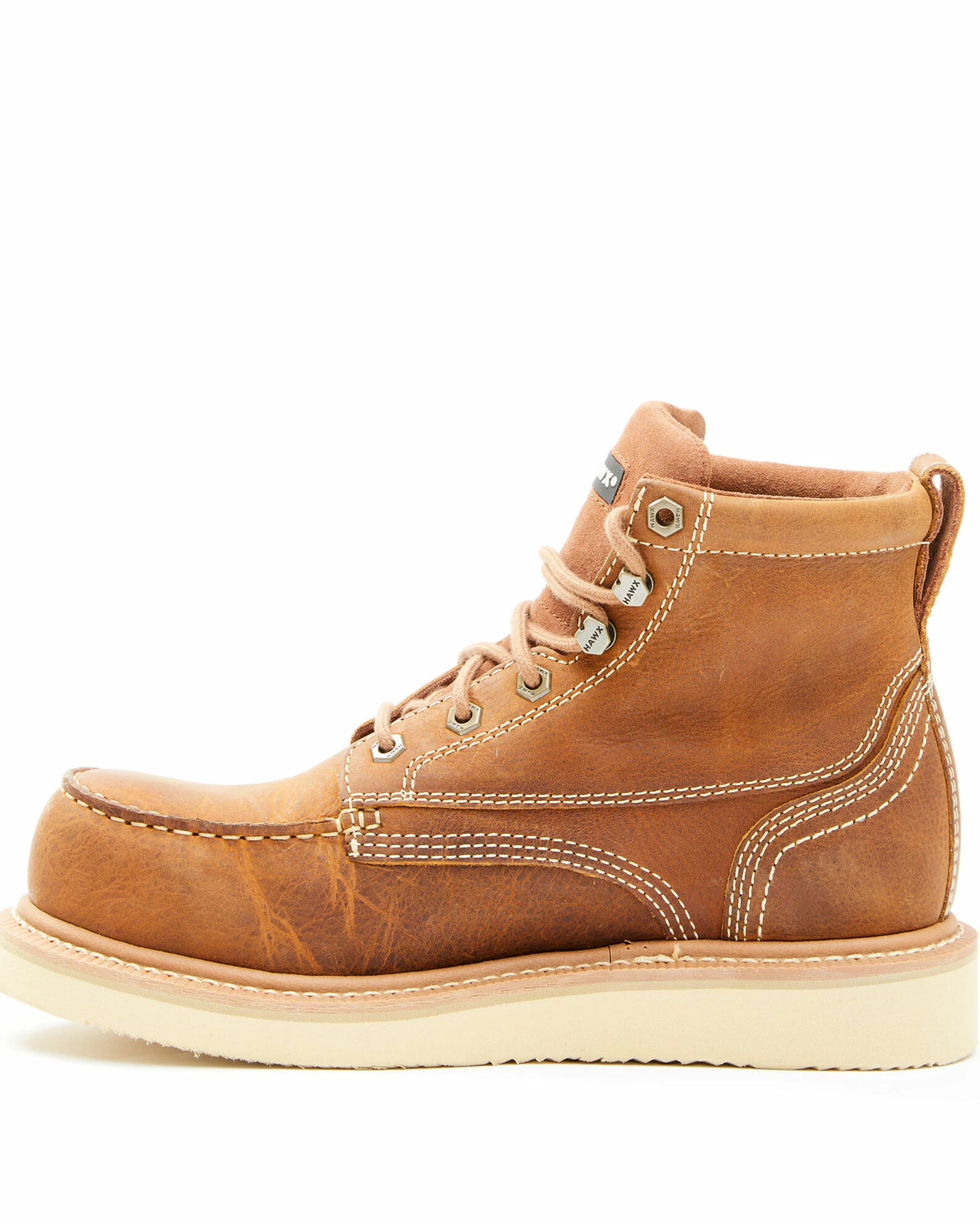 Hawx Men's Brown Wedge Work Boots - Nano Composite Toe 5 Hawx Men's Brown Wedge Work Boots - Nano Composite Toe - Image 3