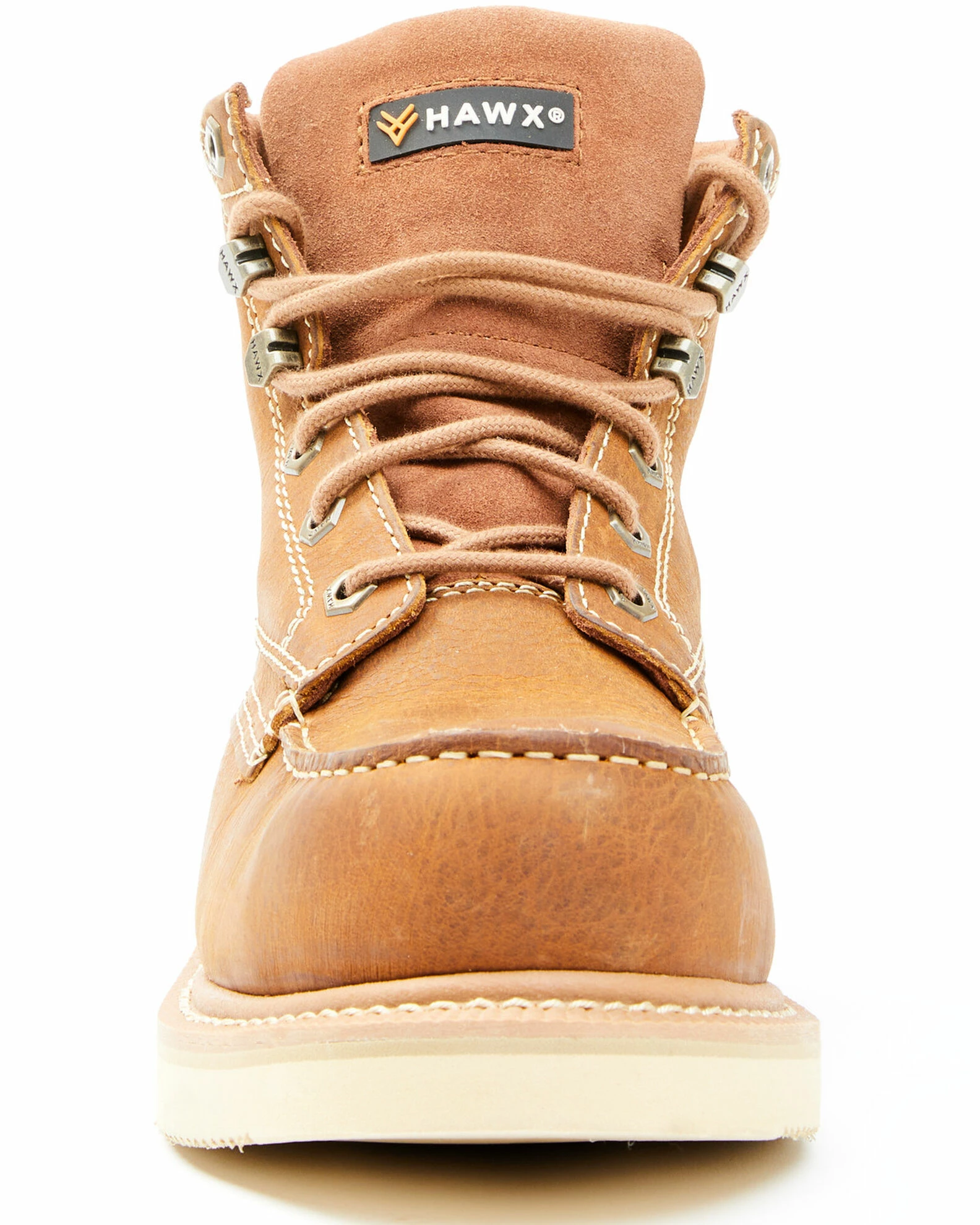 Hawx Men's Brown Wedge Work Boots - Nano Composite Toe 6 Hawx Men's Brown Wedge Work Boots - Nano Composite Toe - Image 4