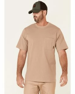 Hawx Men's Solid Natural Forge Short Sleeve Work Pocket T-ShirtÂ