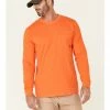 Hawx Men's Solid Orange Forge Long Sleeve Work Pocket T-Shirt  -Hawx Shop 2000342653 800 P1