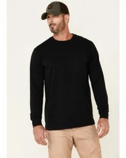 Hawx Men's Solid Black Forge Long Sleeve Work Pocket T-Shirt 11 Hawx Men's Solid Black Forge Long Sleeve Work Pocket T-Shirt -Hawx Shop 2000342656 001 P1 1