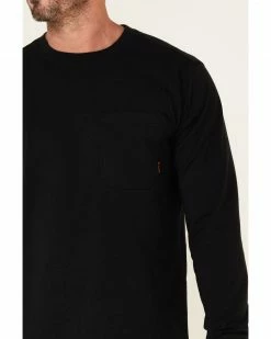 Hawx Men's Solid Black Forge Long Sleeve Work Pocket T-Shirt 9 Hawx Men's Solid Black Forge Long Sleeve Work Pocket T-Shirt -Hawx Shop 2000342656 001 P3