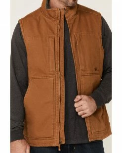 Hawx Men's Rust Copper Browder Weathered Duck Zip-Front Insulated Work Vest 9 Hawx Men's Rust Copper Browder Weathered Duck Zip-Front Insulated Work Vest -Hawx Shop 2000342833 220 P3