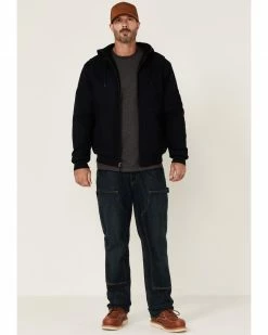 Hawx Men's Navy Pro Insulated Hooded Zip-Front Bomber Work Jacket 8 Hawx Men's Navy Pro Insulated Hooded Zip-Front Bomber Work Jacket -Hawx Shop 2000342849 410 P2