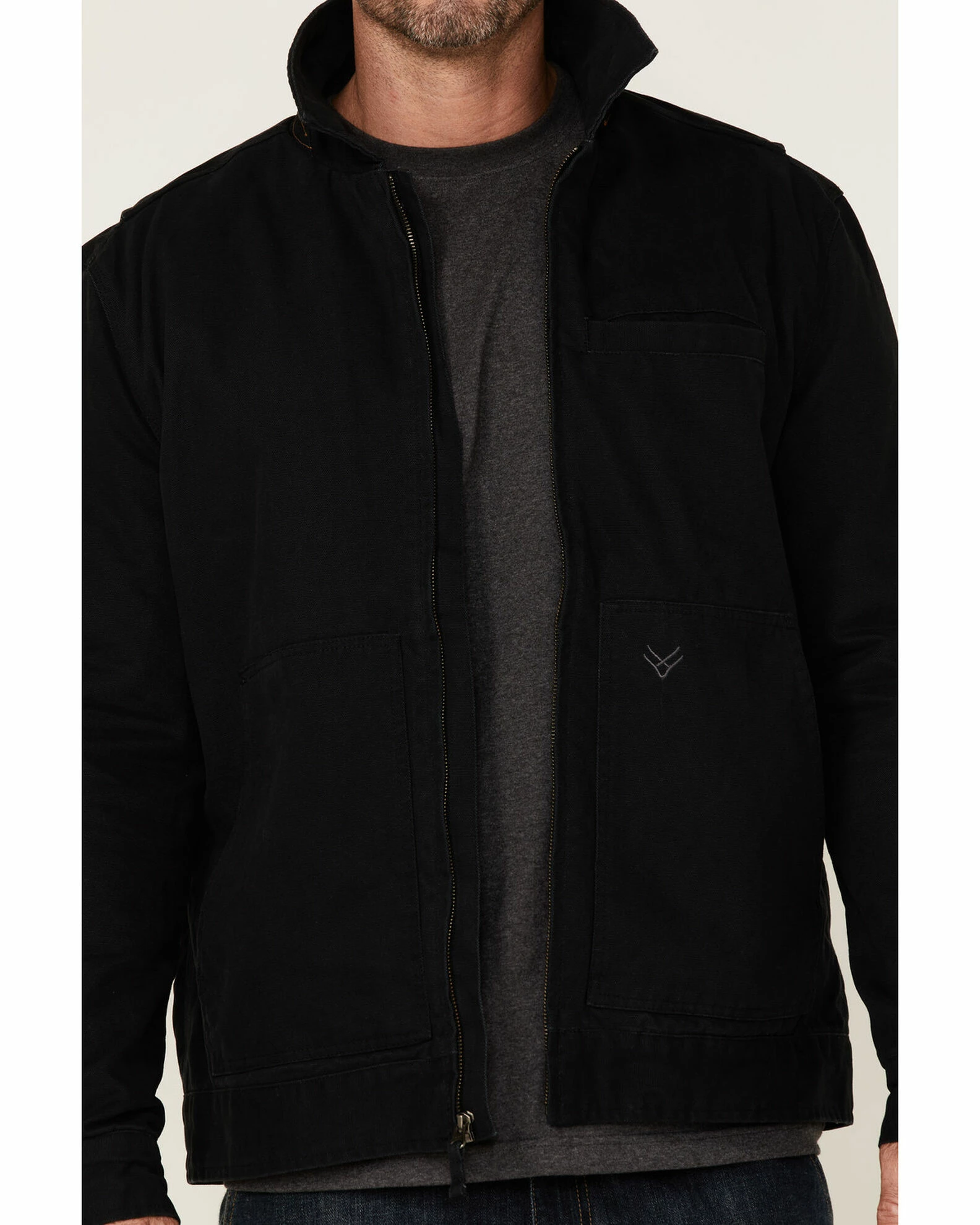 Hawx Men's Black Crawford Weathered Insulated Zip-Front Work Jacket 6 Hawx Men's Black Crawford Weathered Insulated Zip-Front Work Jacket - Image 4