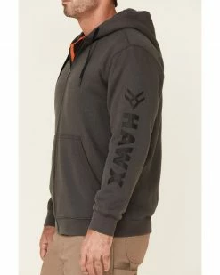 Hawx Men's Charcoal Martin Insulated Zip Front Hooded Work Jacket -Hawx Shop 2000342927 022 P3