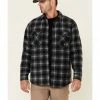 Hawx Men's Black Taylor Plaid Polar Fleece Snap-Front Work Shirt Jacket 2 Hawx Men's Black Taylor Plaid Polar Fleece Snap-Front Work Shirt Jacket -Hawx Shop 2000342929 001 P1