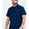 Hawx Men's Solid Navy Yarn Dye Two Pocket Short Sleeve Work Shirt - Big  -Hawx Shop 2000342936 410 P1