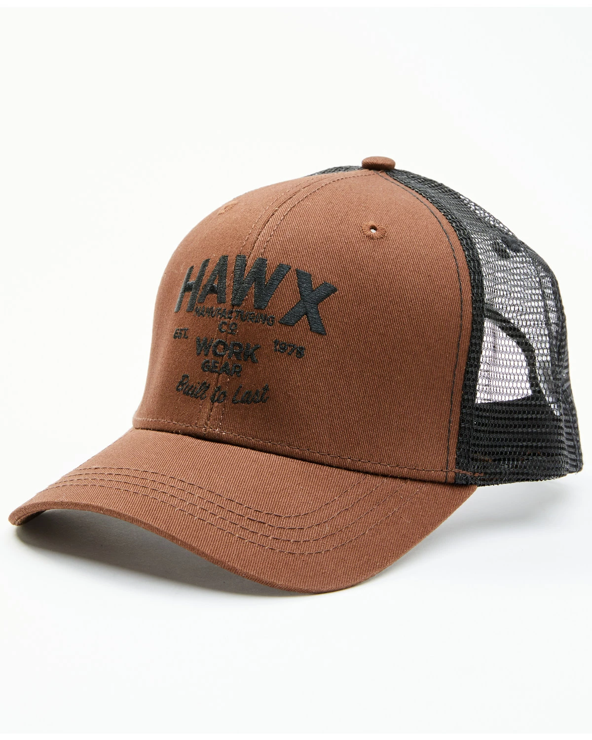 Hawx Men's Dark Brown Logo Graphic Mesh-Back Ball Cap 6 Hawx Men's Dark Brown Logo Graphic Mesh-Back Ball Cap - Image 4