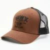 Hawx Men's Dark Brown Logo Graphic Mesh-Back Ball Cap 1 Hawx Men's Dark Brown Logo Graphic Mesh-Back Ball Cap -Hawx Shop 2000342950 201 P1
