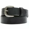 Hawx Men's Black Plain Leather Buckle Belt -Hawx Shop 2000343002 001 P1