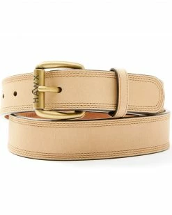Hawx Men's Tan Triple Stitched Belt