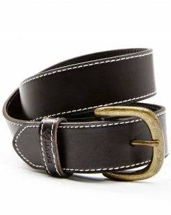 Hawx Men's Brown Contrast Stitching Belt