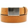 Hawx Men's Tan American Flag Plaque Belt -Hawx Shop 2000343960 200 P1